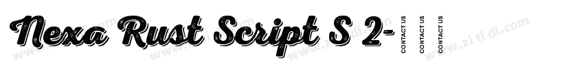 Nexa Rust Script S 2字体转换